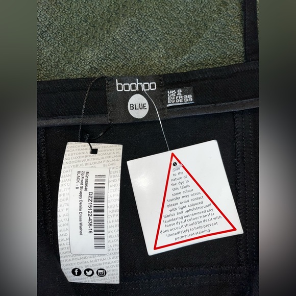 Boohoo | Black Denim Dress - Picture 11 of 13